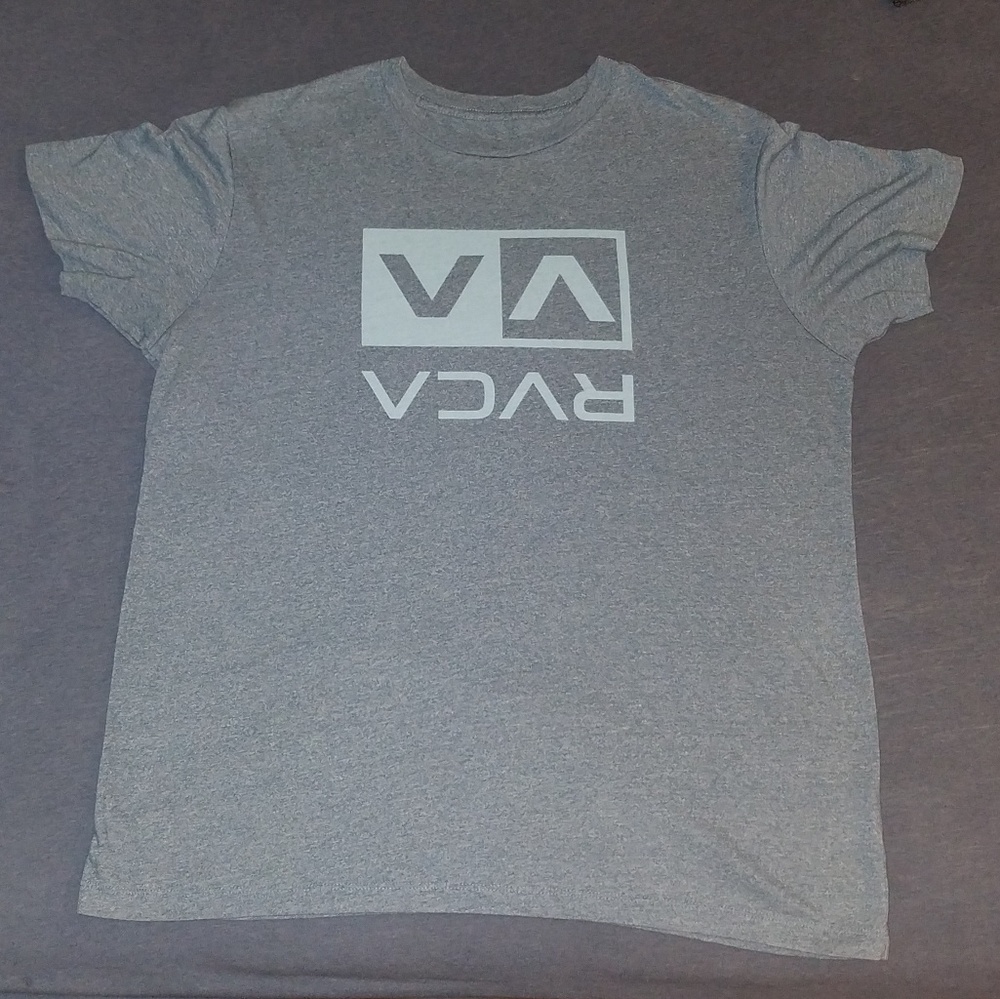 Rvca mens xl light blue shirt